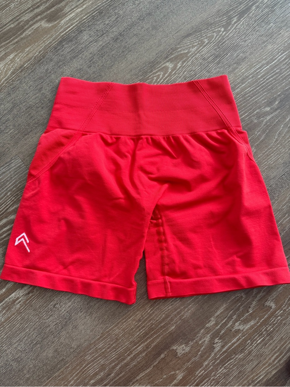 Oner Active Women's Bright Red High-Rise Athletic Shorts